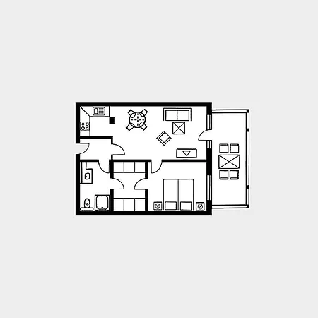 Strandvillen - Mit 1 Schlafzimmer Und Balkon Ah-627 בינץ